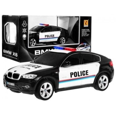 1:24 R/C licencijuotas Bmw X6 policijos automobilis