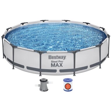 Apvalus karkasinis baseinas „Steel Pro Max“ 3,66 x 0,76 m - BESTWAY 56416