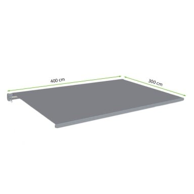 Automatinė terasos markizė PREMIUM AUTOMATIC 400x300 Pilka/balta
