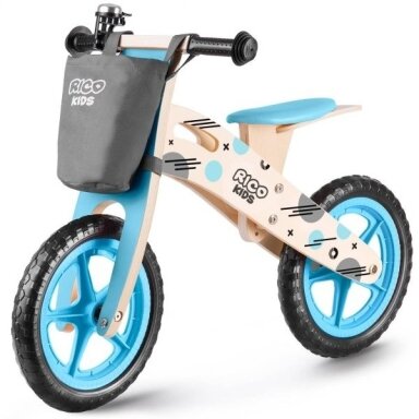 Balansinis dviratis Ricokids RC-612, medinis Balansinis dviratis Ricokids RC-612, medinis