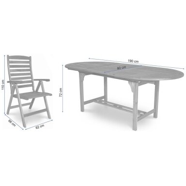 Baldų komplektas AK 190SR/511K