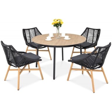 Baldų komplektas Almera Dining Black