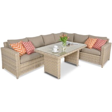 Baldų komplektas BERGAMO DINING beige