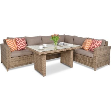 Baldų komplektas BERGAMO DINING brown