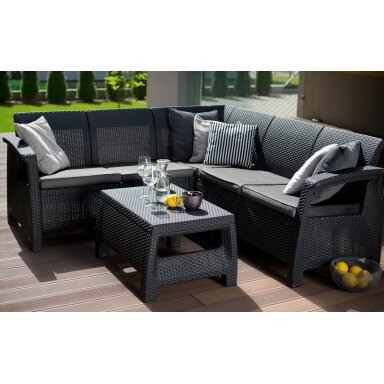 Baldų komplektas Corfu Relax duo Graphite