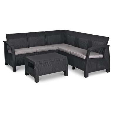 Baldų komplektas CORFU RELAX SET graphite