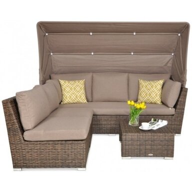 Baldų komplektas iš technoratano CORSA RELAX Brown