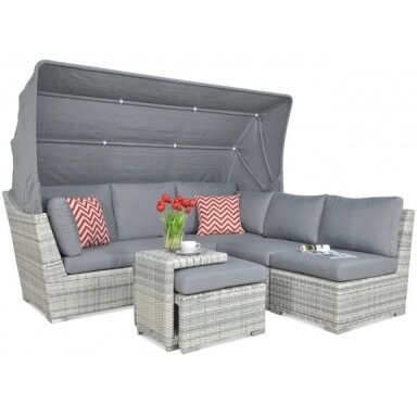 Baldų komplektas iš technoratano CORSA RELAX White grey