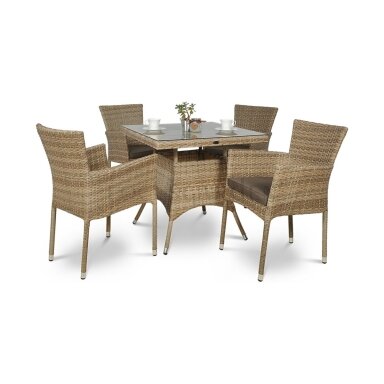 Baldų komplektas Lerida/Lugo 4+1 Modern Beige