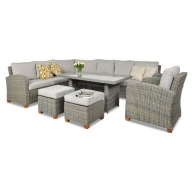 Baldų komplektas MADERA PLUS grey (užapvalintas)
