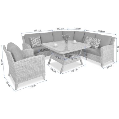 Baldų komplektas OTTAWA DINING beige
