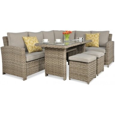 Baldų komplektas SANTANA DINING beige