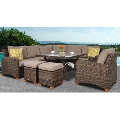 Baldų komplektas TOLEDO DINING BEIGE