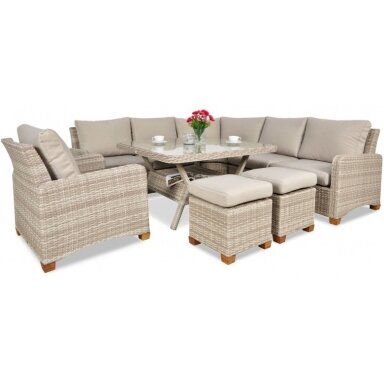Baldų komplektas TOLEDO DINING BEIGE