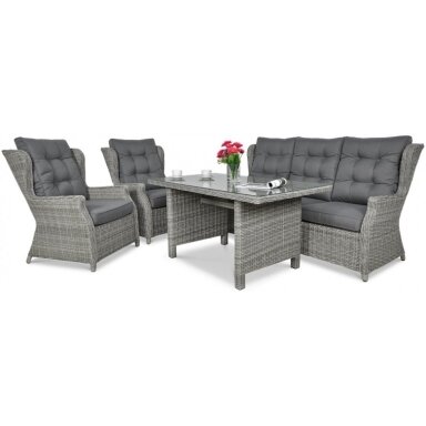 Baldų komplektas TRIVENTO DINING 3 stone grey