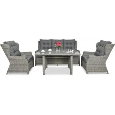 Baldų komplektas TRIVENTO DINING 3 stone grey