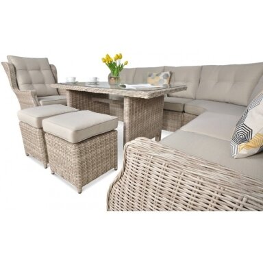Baldų komplektas Trivento Dining light beige