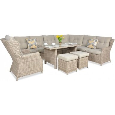 Baldų komplektas Trivento Dining light beige