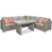 Baldų komplektas BERGAMO DINING grey Baldų komplektas BERGAMO DINING grey
