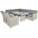 Baldų komplektas MARYLAND DINING white grey Baldų komplektas MARYLAND DINING white grey