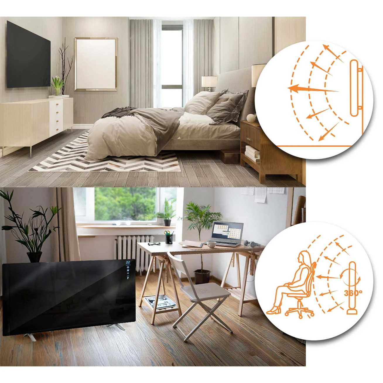 Berdsen985 720 W infraraudonųjų spindulių šildytuvas su WiFi, nuotolinio valdymo pulteliu ir Tuya Smart programėle, juoda 5 Berdsen985 720 W infraraudonųjų spindulių šildytuvas su WiFi, nuotolinio valdymo pulteliu ir Tuya Smart programėle, juoda 5