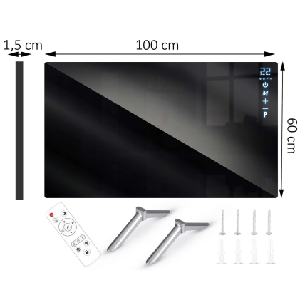 Berdsen984 600 W infraraudonųjų spindulių šildytuvas su WiFi, nuotolinio valdymo pulteliu ir Tuya Smart programėle, juoda 2 Berdsen984 600 W infraraudonųjų spindulių šildytuvas su WiFi, nuotolinio valdymo pulteliu ir Tuya Smart programėle, juoda 2