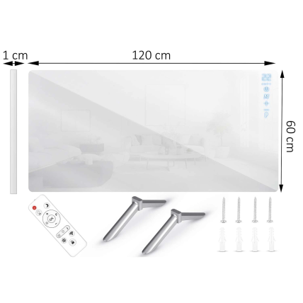 Berdsen985 720 W infraraudonųjų spindulių šildytuvas su WiFi, nuotolinio valdymo pulteliu ir Tuya Smart programėle, balta 2 Berdsen985 720 W infraraudonųjų spindulių šildytuvas su WiFi, nuotolinio valdymo pulteliu ir Tuya Smart programėle, balta 2