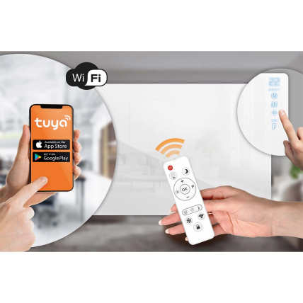 Berdsen985 720 W infraraudonųjų spindulių šildytuvas su WiFi, nuotolinio valdymo pulteliu ir Tuya Smart programėle, balta 8 Berdsen985 720 W infraraudonųjų spindulių šildytuvas su WiFi, nuotolinio valdymo pulteliu ir Tuya Smart programėle, balta 8