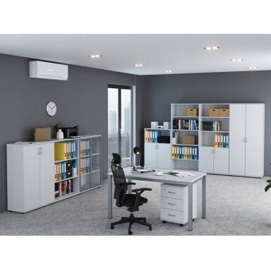 BIURO BALDŲ KOMPLEKTAS V1 White