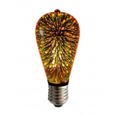 Dekoratyvinė E-27 cokolio LED lemputė "Fireworks" Dekoratyvinė E-27 cokolio LED lemputė "Fireworks"