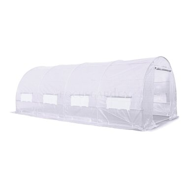 Dviejų durų Šiltnamis 3x6x2 - 18m2 Baltas