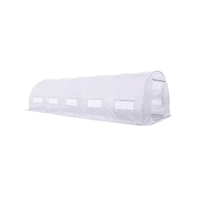 Dviejų durų Šiltnamis 3x8x2 - 24m2 Baltas