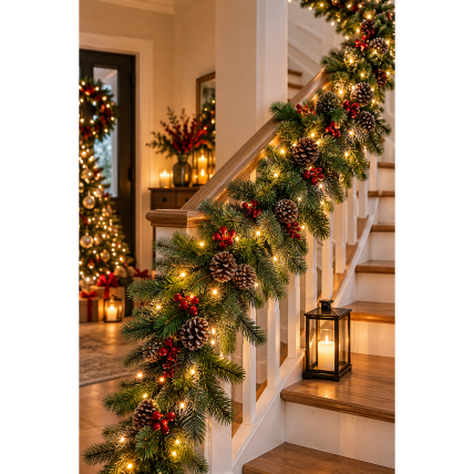 Eglišakių girlianda 300 cm Eglišakių girlianda 300 cm