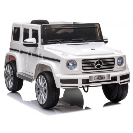 Elektromobilis vaikams Mercedes G500 Baltas Elektromobilis vaikams Mercedes G500 Baltas