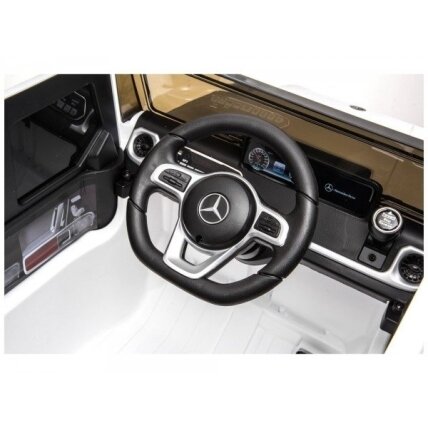Elektromobilis vaikams Mercedes G500 Baltas 10