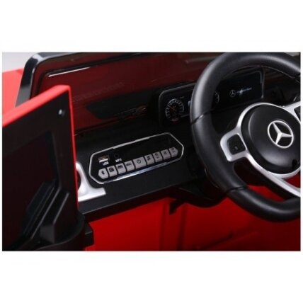 Elektromobilis vaikams Mercedes G500 Raudonas 6 Elektromobilis vaikams Mercedes G500 Raudonas 6