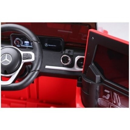 Elektromobilis vaikams Mercedes G500 Raudonas 5 Elektromobilis vaikams Mercedes G500 Raudonas 5