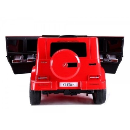 Elektromobilis vaikams Mercedes G500 Raudonas 3 Elektromobilis vaikams Mercedes G500 Raudonas 3