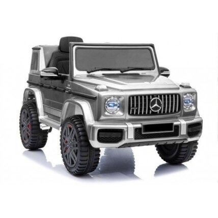 Elektromobilis vaikams Mercedes G63 Sidabrinis lakuotas Elektromobilis vaikams Mercedes G63 Sidabrinis lakuotas