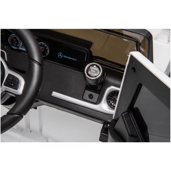 Elektromobilis vaikams Mercedes G500 Baltas 11 Elektromobilis vaikams Mercedes G500 Baltas 11