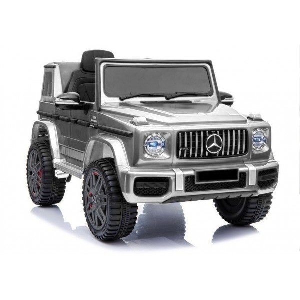 Elektromobilis vaikams Mercedes G63 Sidabrinis lakuotas Elektromobilis vaikams Mercedes G63 Sidabrinis lakuotas
