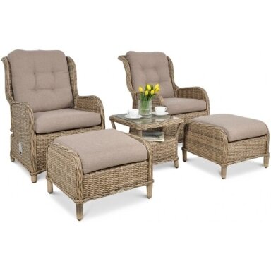 Fotelių komplektas SIENNA DUO PREMIUM brown