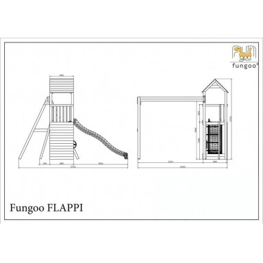 Fungoo Flappi medinė žaidimų aikštelė vaikams
