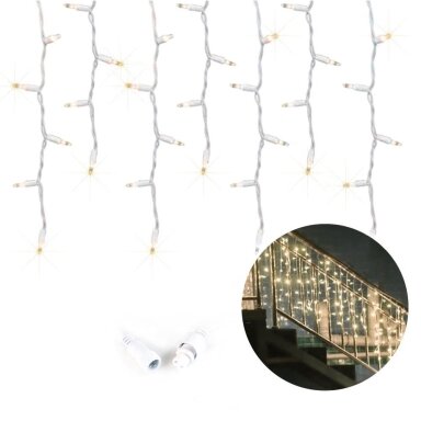 Girliandos varvekliai 500 LED 19 m. šiltai baltos spalvos Girliandos varvekliai 500 LED 19 m. šiltai baltos spalvos