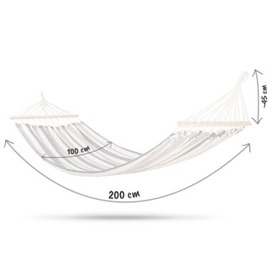 Hamakas 200x100 cm "Bahama Single" mėlynai-baltas