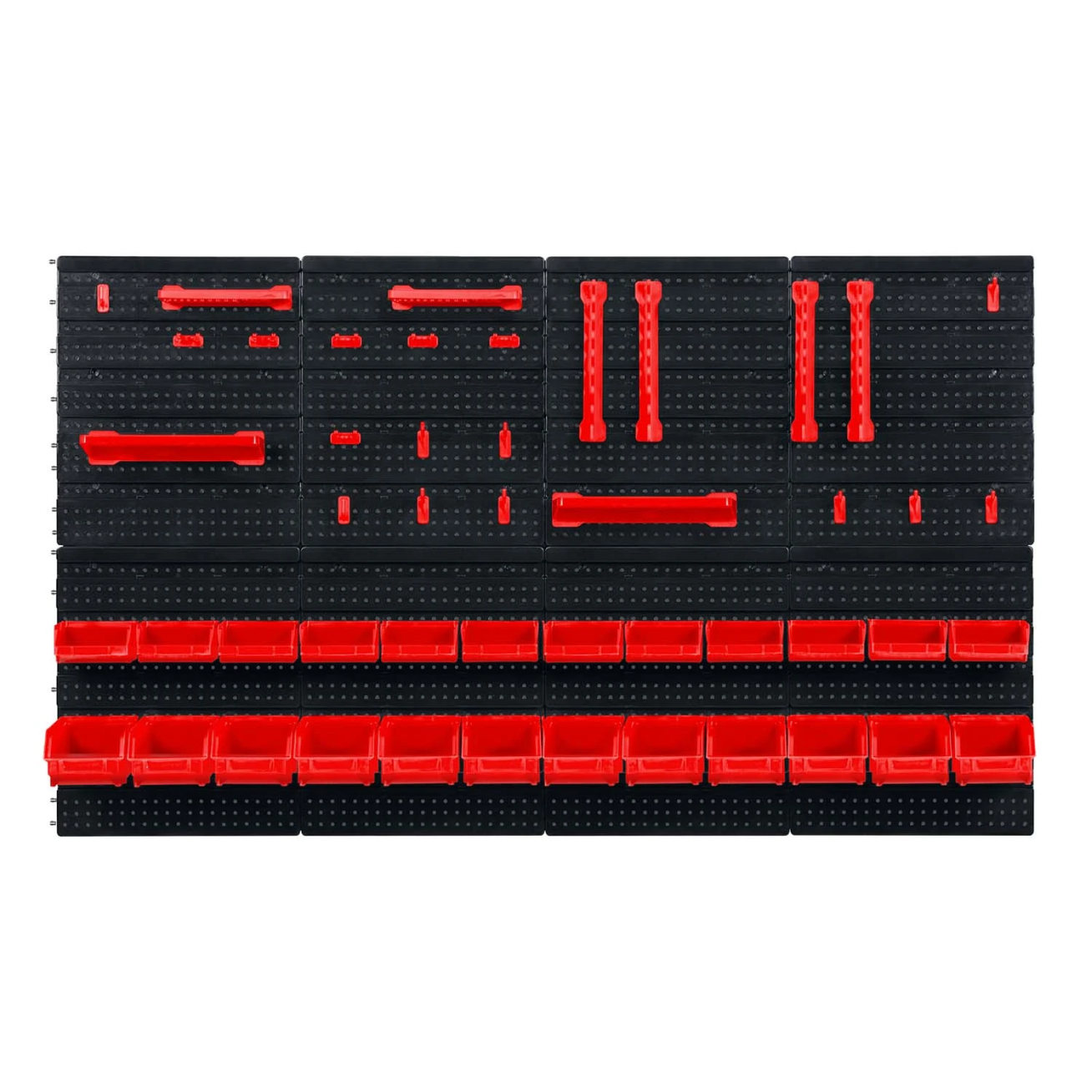 Humberg580 128 × 76 cm dirbtuvių įrankių sienelė su 54 priedais 2 Humberg580 128 × 76 cm dirbtuvių įrankių sienelė su 54 priedais 2