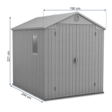 Įrankių namelis DARWIN 6X8 Brown - Keter