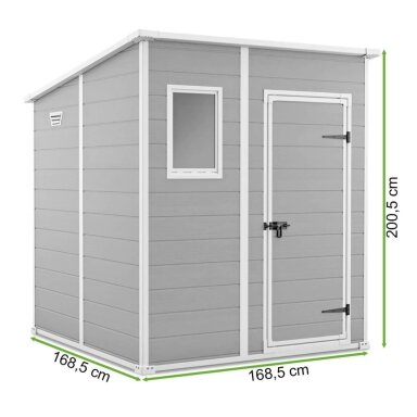 Įrankių namelis Manor Pent 6x6 Pilkas
