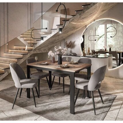 Išskleidžiamas valgomojo stalas ART LOFT, ąžuolo spalvos 2