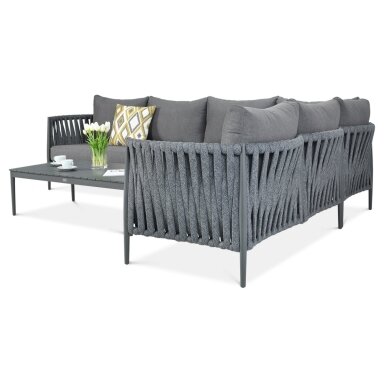 Kampinė sofa Monza Grey